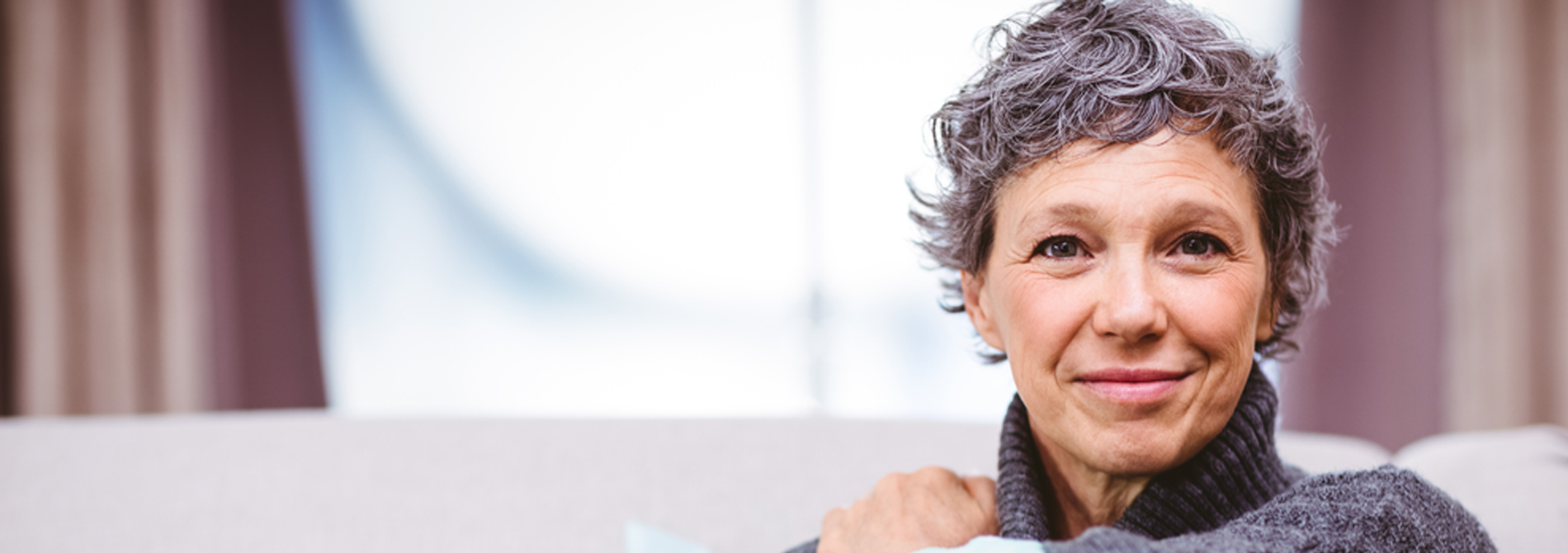 Older adult woman smiling