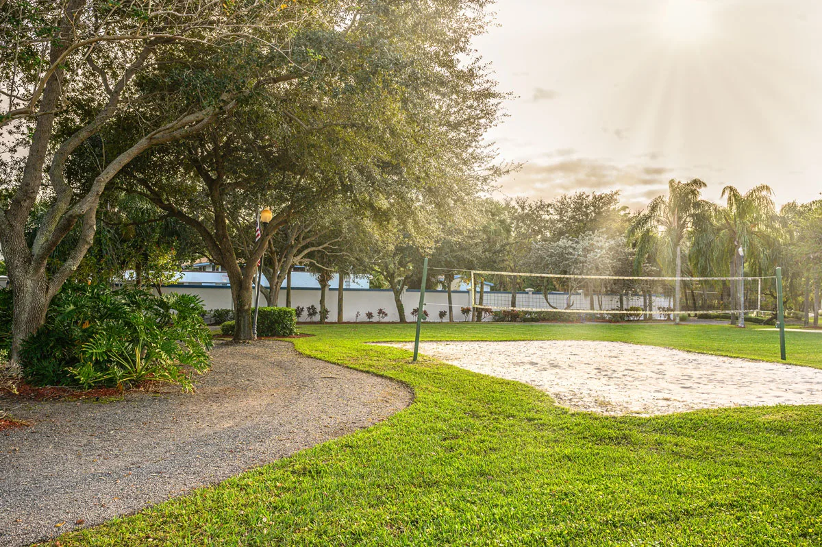 Volleyball court at Hanley Center