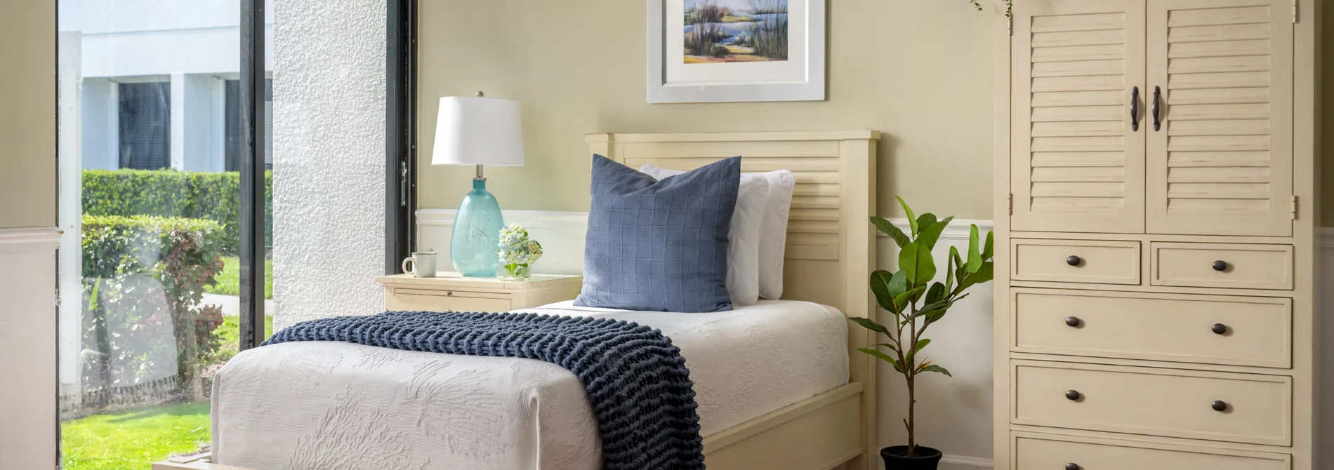 Older Adult Program bedroom at Hanley Center